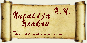 Natalija Miokov vizit kartica